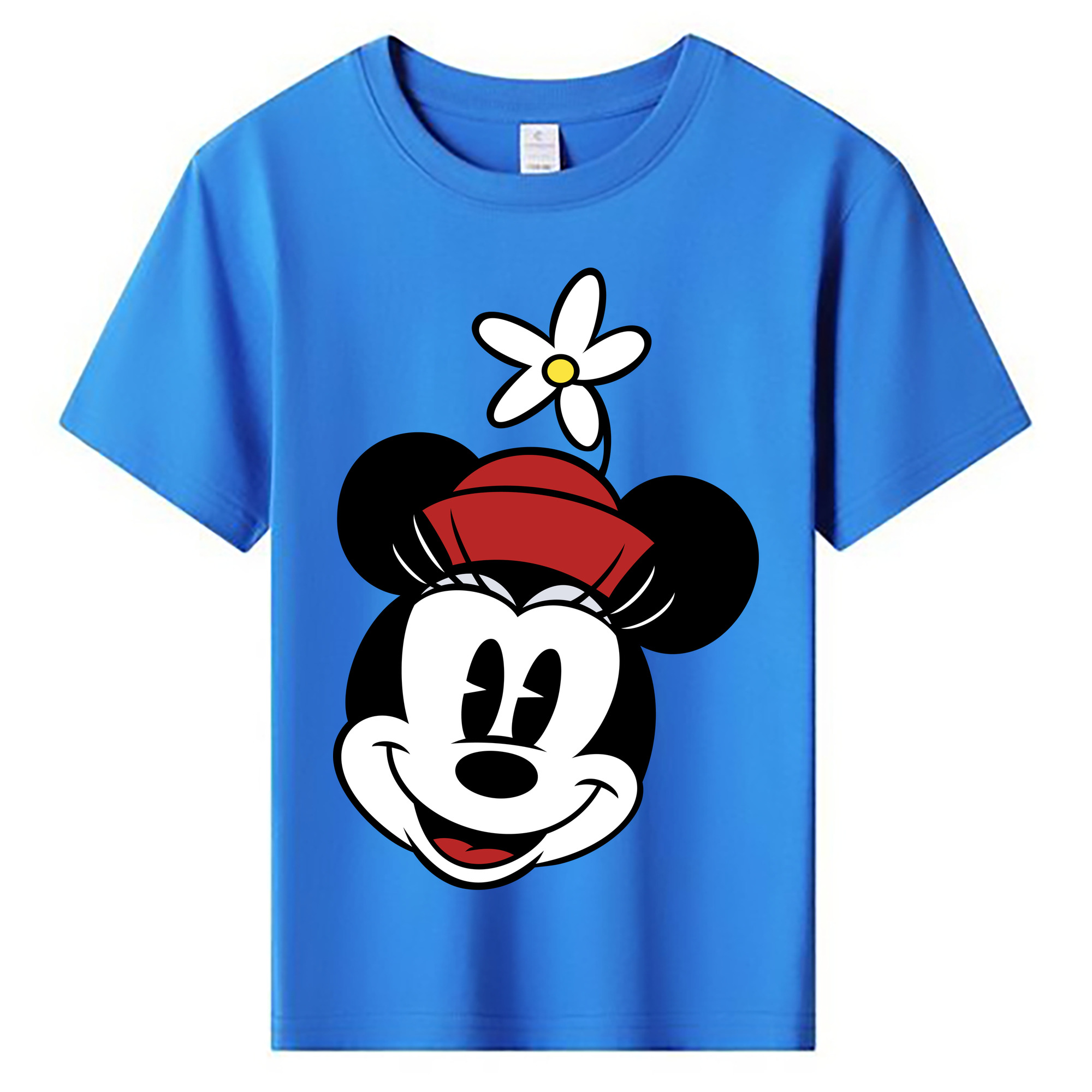 ミッキーマウス Mickey Mouse 綿100％キッズTシャツ（フロントプリント）